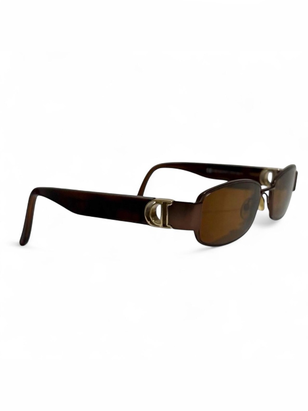 Christian Dior CD3702 Glasses Square Frame Only Brown Made In Italy 52-16-135